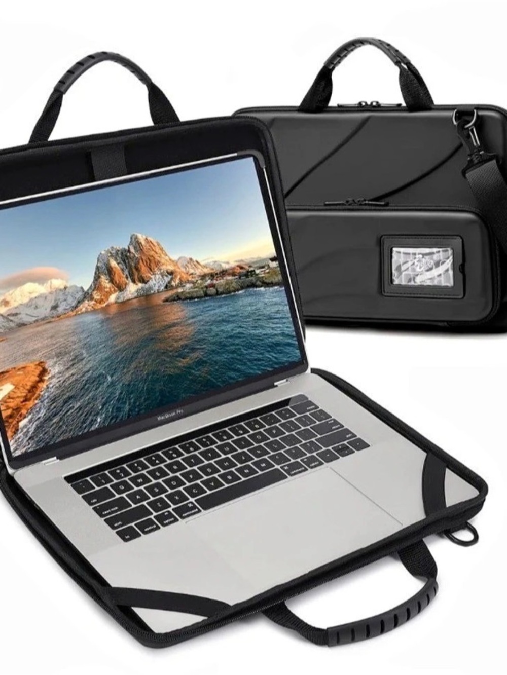 Laptop Case Hard Shell Laptop Bag for Men Women with Shoulder Strap